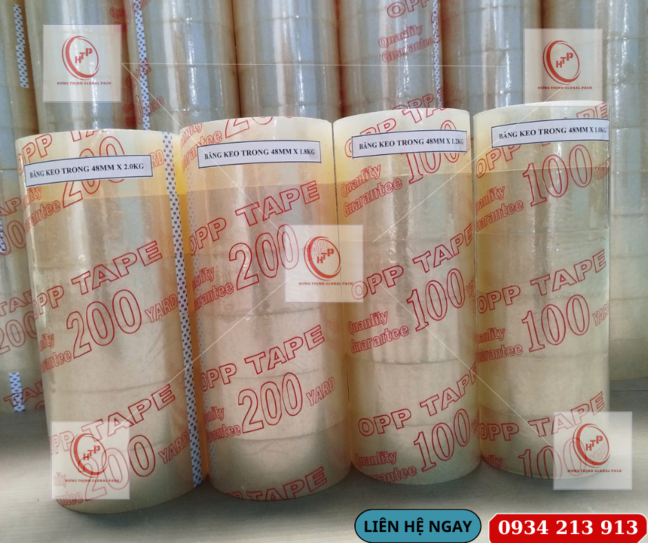Các loại băng dính trong phổ biến tại Hưng Thịnh Global Pack