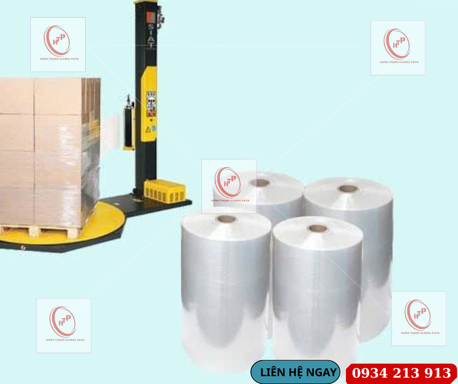 Màng PE dùng cho quấn máy tự động Hưng Thịnh Global Pack