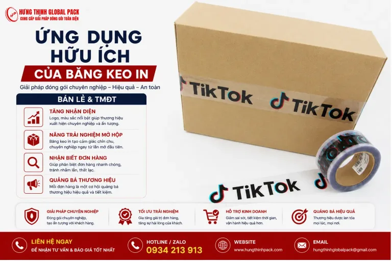 Ứng dụng băng keo in logo nâng cao trải nghiệm mở hộp cho các shop bán lẻ và thương mại điện tử