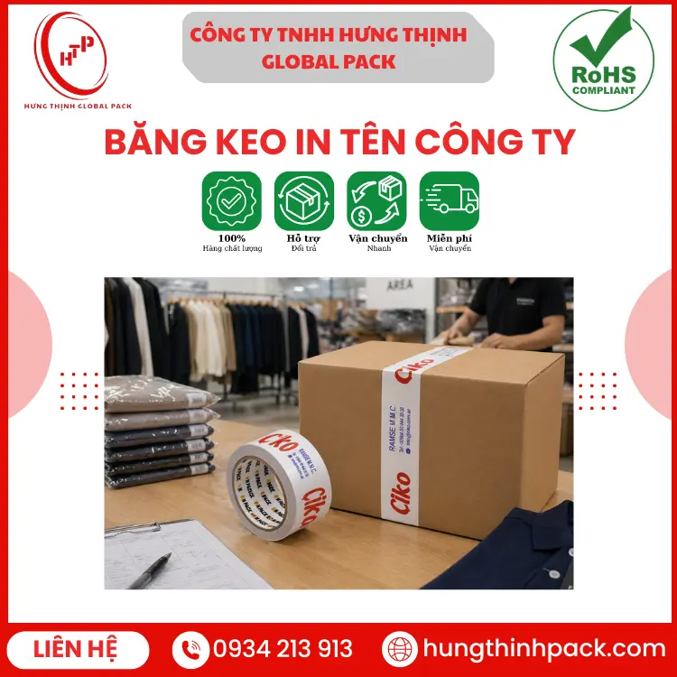 Băng keo in tên công ty chuyên nghiệp