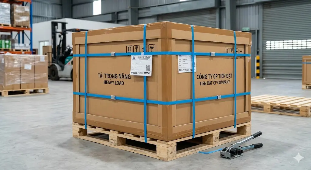 Dây đai PP và băng keo dán thùng chịu lực cao cho hàng B2B