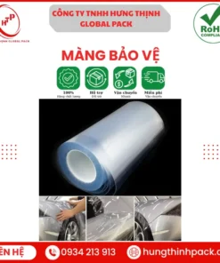 Màng bảo vệ bề mặt trong suốt dùng cho ô tô, kính, inox và nhựa chống trầy xước khi vận chuyển và thi công.