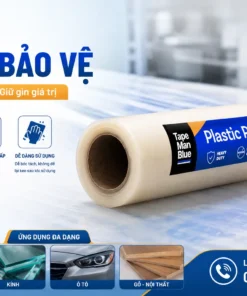 màng bảo vệ bề mặt plastic protection film chống trầy xước cho kính inox nhôm và nội thất