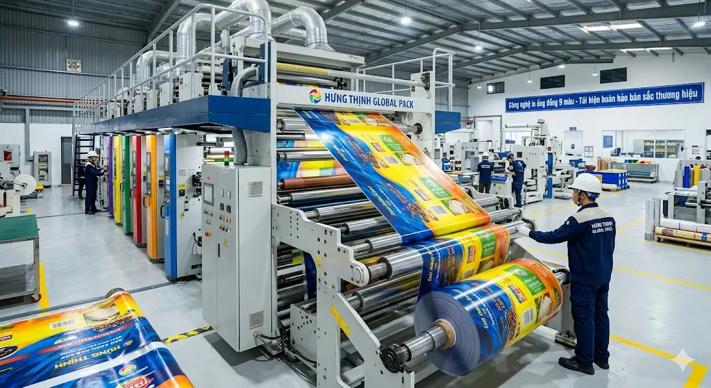 Xưởng sản xuất bao bì nhựa Hưng Thịnh Global Pack