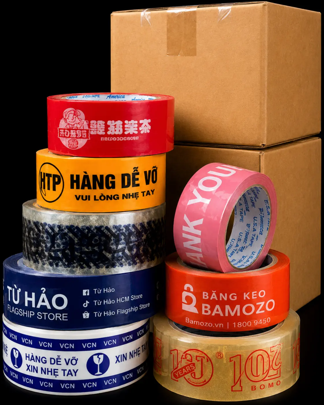 Băng keo in logo theo yêu cầu