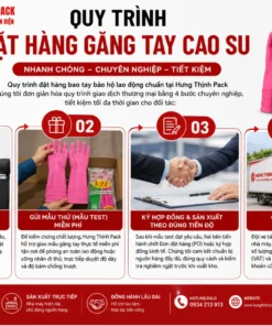 quy trình đặt hàng găng tay cao su tại Hưng Thịnh Global Pack chuyên nghiệp và nhanh chóng