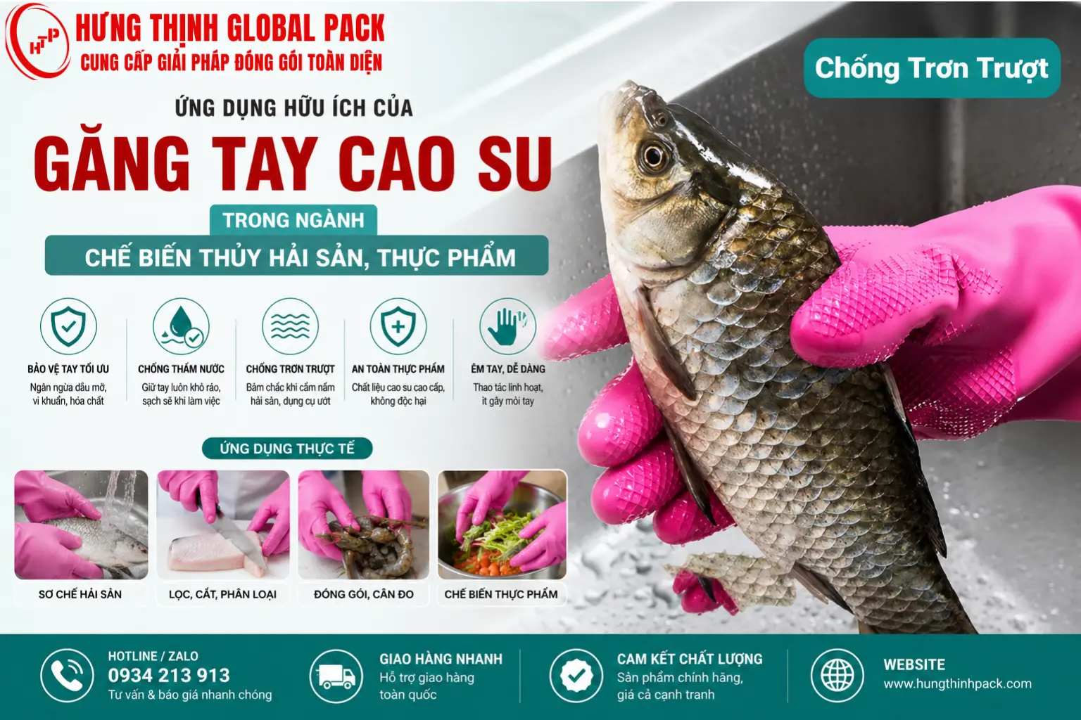 Chế biến thủy hải sản, thực phẩm