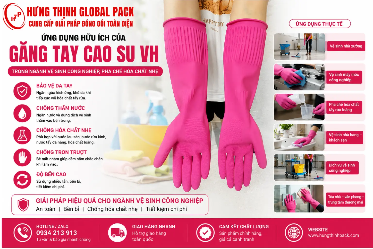 Vệ sinh công nghiệp, pha chế hóa chất nhẹ
