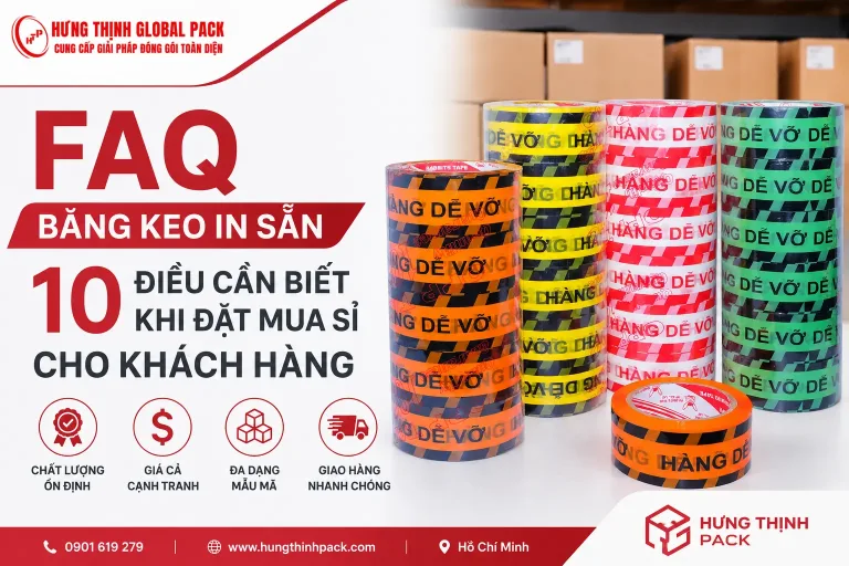 FAQ Băng keo in sẵn: 10 điều cần biết khi đặt hàng