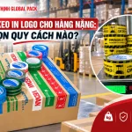 Băng keo in logo cho hàng nặng chọn quy cách phù hợp