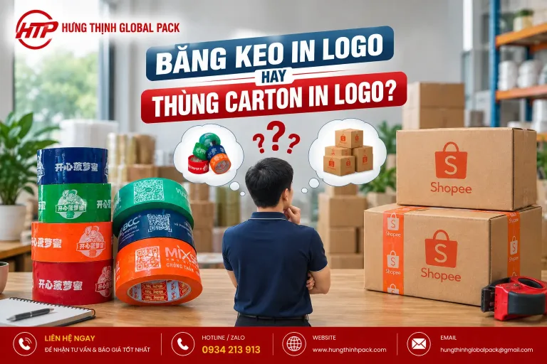 Băng Keo In Logo Hay Thùng Carton In Logo? So Sánh