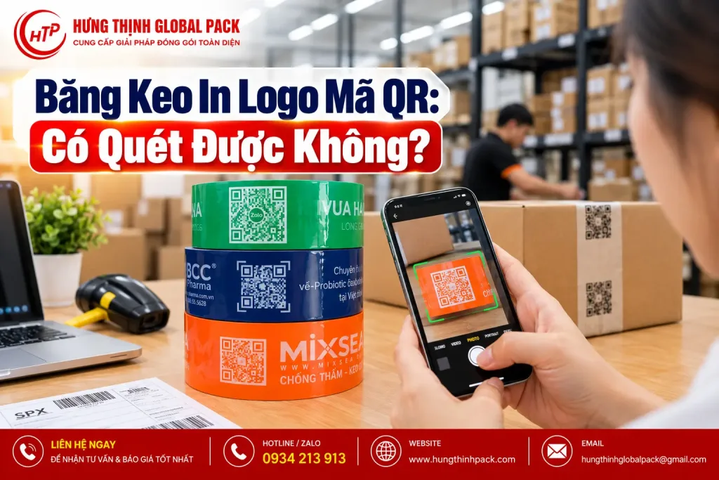 Băng keo in logo mã QR có quét được không