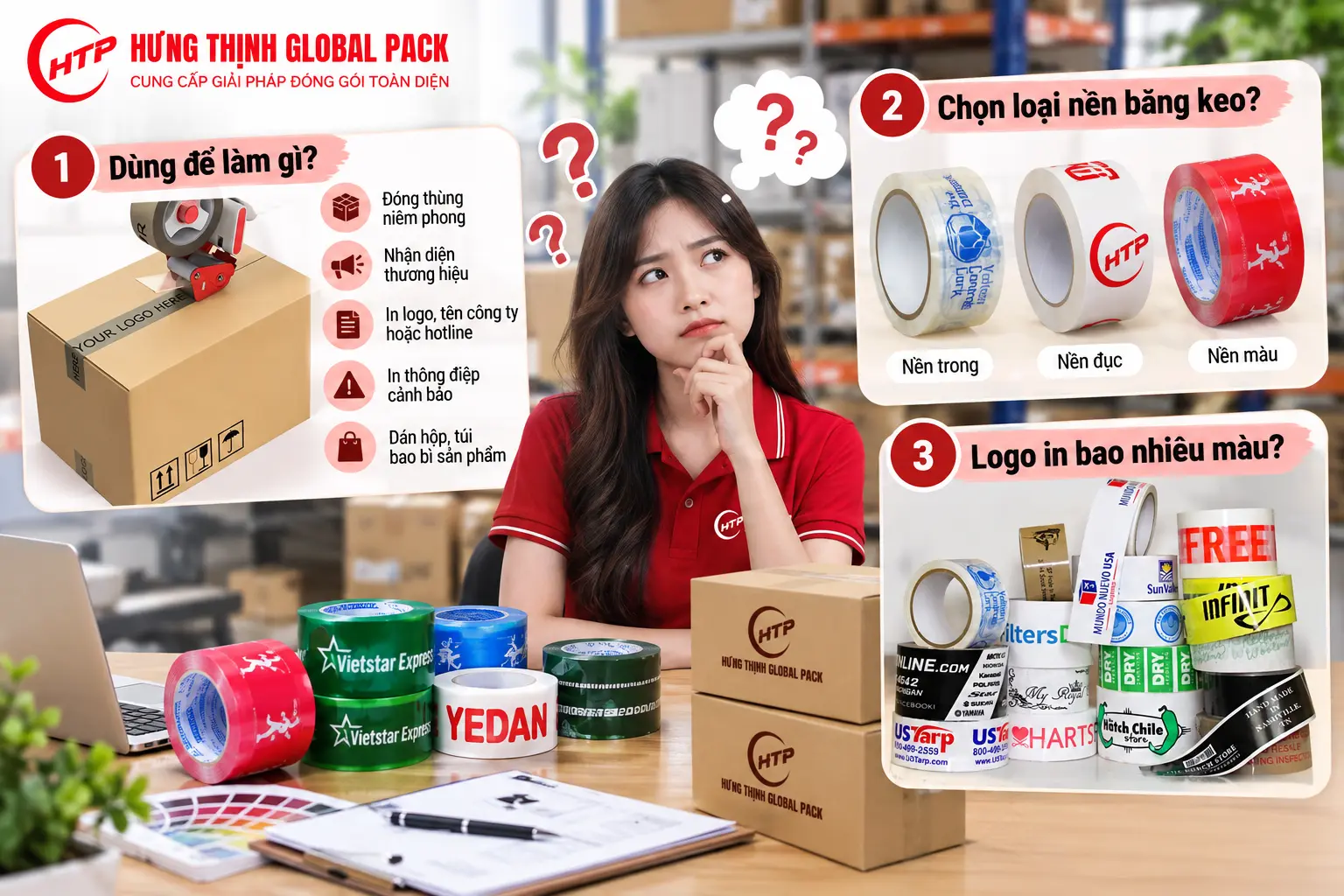 Cách chọn băng keo in logo theo yêu cầu phù hợp nhu cầu sử dụng