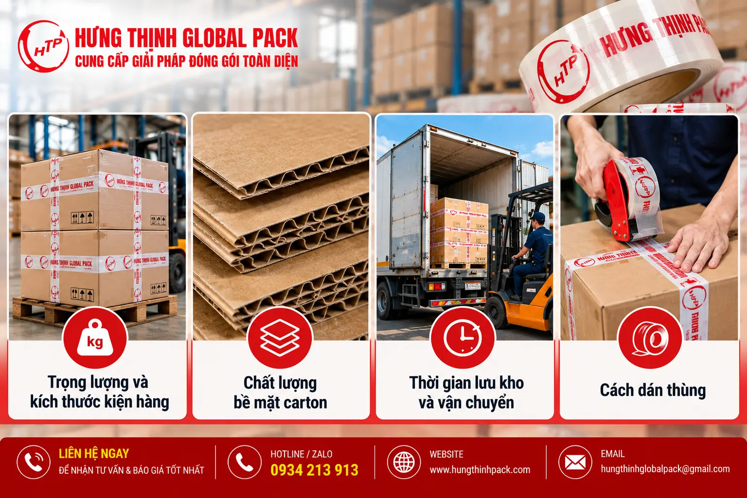 Các yếu tố chọn băng keo in logo cho hàng nặng phù hợp